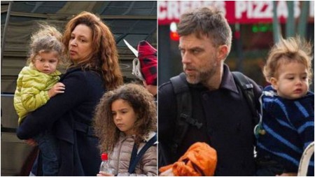 Maya and her partner, Paul with their children